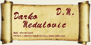 Darko Medulović vizit kartica